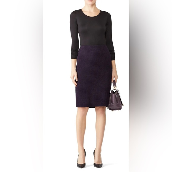 Elegant Nanette Lepore 
Cassis Knit Pencil Skirt - Picture 3 of 9